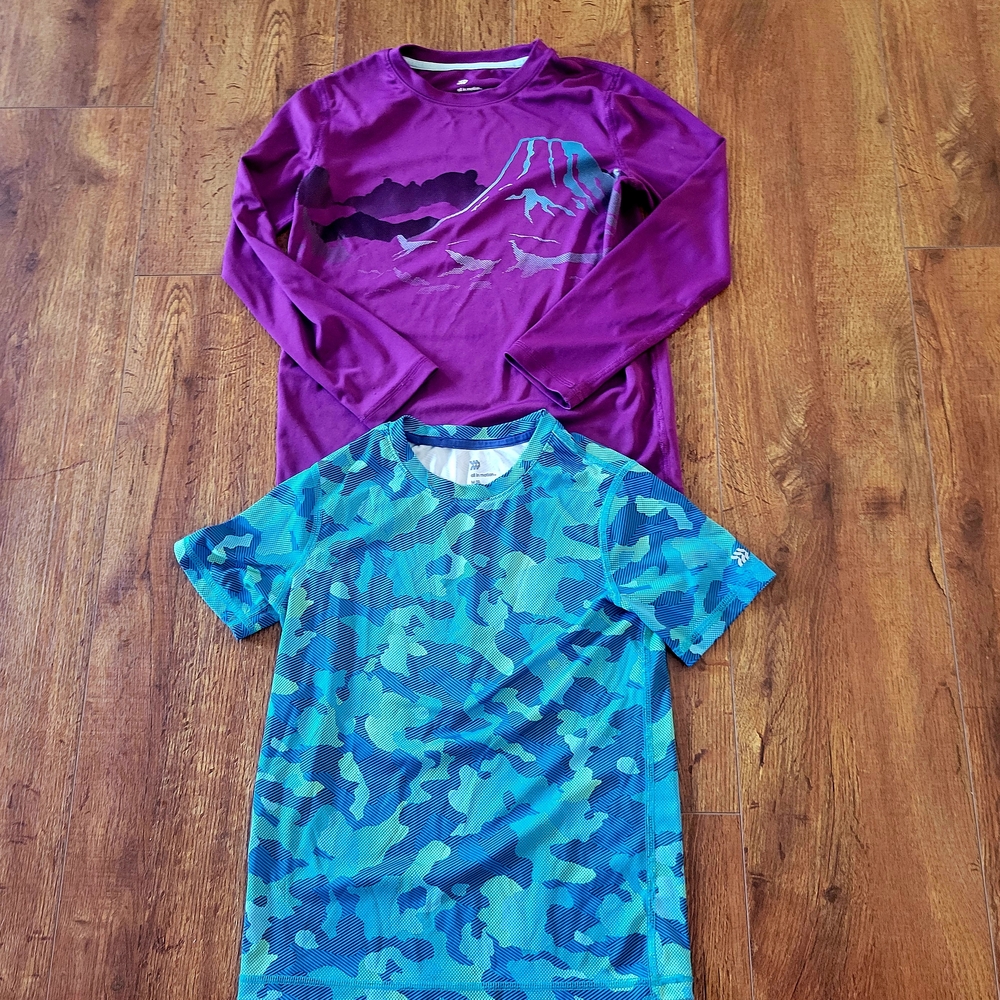 All in Motion Boy's Camo Blue and Purple Activewear